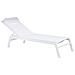 Lettino Sdraio Da Giardino Regolabile In Alluminio Bianco Catania Ii - Foto miniatura 16