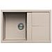 Lavello Unico 300 Granitek 79x50 cm 1 vasca con gocciolatoio Colore Avena 51 - Foto miniatura 1