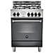 Cucina Elettrica AMN664ENET 4 Fuochi a Gas Forno Elettrico Multifunzione Classe A Dimensioni 60 x 60 cm Colore Nero Serie Americana - Foto miniatura 1