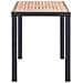 Tavolo Da Giardino Nero E Marrone 123x60x74 Cm Acacia Massello - Foto miniatura 3