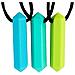Sensoriale Crayon Teether Collana 3-pack - Migliori Strumenti Per Lautismo E La Dentizione Dei Bambini - Forte E Durevole Silicone Chewy Giocattoli - Pendant Da Masticare Per Boys Girls - Chewlery Collane - Foto miniatura 1