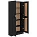Libreria Nera 82,5x30,5x185,5 cm in Legno Multistrato - Foto miniatura 4