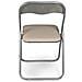 Set Di Due Sedie Pieghevoli, Colore Beige, Misure 43 X 47 X 78 Cm - Foto miniatura 2