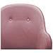 Sedia A Dondolo Rosa In Velluto - Foto miniatura 6