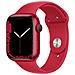 Watch Series 7 45mm Impermeabile 5ATM GPS + Cellular 32GB WiFi / Bluetooth con Cinturino Sport Rosso - Foto miniatura 1