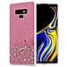 Custodia Compatibile Con Samsung Galaxy Note 9 In Rosa Con Glitter - Coperchio Protettivo In Silicone Tpu Flessibile Con Glitter Scintillanti - Foto miniatura 1