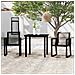 Set Mobili da Pranzo per Giardino 3 pz Nero - Foto miniatura 8
