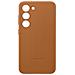 Cover Galaxy S23 Vera Pelle Originale Leather Cover Camel - Foto miniatura 1