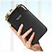 Pochette A Tracolla Per Smartphone In Similpelle Martellata Multi-scomparto Nera - Foto miniatura 4