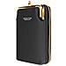 Pochette A Tracolla Per Smartphone In Similpelle Martellata Multi-scomparto Nera - Foto miniatura 5
