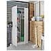 Armadio Multiuso Charleston, Mobile Portascope A 2 Ante, Scarpiera Con Ripiani, Guardaroba Portascope, Cm73x37h180 Cm, Bianco - Foto miniatura 1