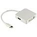 Dp-multi1 Cavo E Adattatore Video 0,2 M Mini Displayport Displayport + Dvi + Hdmi Bianco - Foto miniatura 1