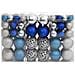 Palline Di Natale 100 Pz Blu E Argento 3 / 4 / 6 Cm - Foto miniatura 2