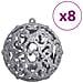 Palline Di Natale 100 Pz Blu E Argento 3 / 4 / 6 Cm - Foto miniatura 4