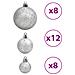Palline Di Natale 100 Pz Blu E Argento 3 / 4 / 6 Cm - Foto miniatura 5