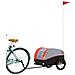 Rimorchio Da Bici Nero E Arancione 30 Kg In Ferro - Foto miniatura 3