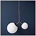 Sospensione Due Globi Opali Due Volte - Foto miniatura 2