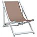 Sedie Da Spiaggia Pieghevoli 2 Pz Marrone Alluminio E Textilene - Foto miniatura 3