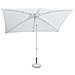Ombrellone Da Giardino 2x3 Mt Con Palo Pieghevole In Alluminio Folder - White - Foto miniatura 1