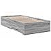 Giroletto Cassetti Grigio Sonoma 90x190 Cm Legno Multistrato - Foto miniatura 2
