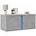 Mobile Tv A Parete Con Luci Led Grigio Cemento 80x31x35 Cm - Foto miniatura 1