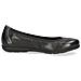 Black Nappa Casual Closed Ballerinas Ballerine Pelle Scarpe Donna Nero Eu 36, 9-22150-42-022 - Foto miniatura 3