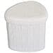 Pouf Medford - Bianco - Poliestere - 42,5x36,5x37,5 Cm - Foto miniatura 5