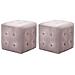Comodini 2 Pz Rosa 30x30x30 Cm In Tessuto Vellutato - Foto miniatura 2