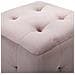 Comodini 2 Pz Rosa 30x30x30 Cm In Tessuto Vellutato - Foto miniatura 4