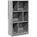 Lusso Casadino -  Libreria Grigio Sonoma 57x28,5x107,5 Cm In Legno Multistrato - Foto miniatura 1