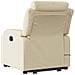 Poltrona Alzapersona Massaggiante Elettrica Crema In Tessuto - Foto miniatura 3