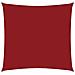 Parasole A Vela In Tela Oxford Quadrato 4,5x4,5 M Rosso - Foto miniatura 1