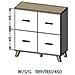 LOTTA KOM110 4D credenza per soggiorno 4 porta /porte - Foto miniatura 2