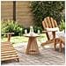 Tavolo Laterale da Giardino Ø50x49.5 cm in Legno Massello di Teak - Foto miniatura 2