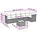 Set Divani da Giardino con Cuscini 7pz Nero Polyrattan - Foto miniatura 3