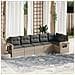 Set Divano da Giardino 6pz con Cuscini Grigio Chiaro Polyrattan - Foto miniatura 2