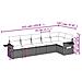 Set Divano da Giardino 6pz con Cuscini Grigio Chiaro Polyrattan - Foto miniatura 3