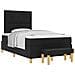 Letto con Box Spring con Materasso & Panca Nera 120x190 cm Tessuto - Foto miniatura 1