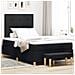 Letto con Box Spring con Materasso & Panca Nera 120x190 cm Tessuto - Foto miniatura 2