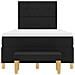 Letto con Box Spring con Materasso & Panca Nera 120x190 cm Tessuto - Foto miniatura 9