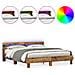 Struttura per Letto Legno Rustico Legno Massello di Recupero - Foto miniatura 4