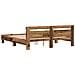 Struttura per Letto Legno Rustico Legno Massello di Recupero - Foto miniatura 8