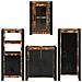 Set di mobili per il bagno 4 pcs Legno massello riciclato - Foto miniatura 9