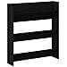 Armadi per scarpe da muro 2 pcs Rovere nero Legno multistrato - Foto miniatura 5