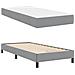 Letto a molle con materasso Grigio chiaro 90 x 190 cm Tessuto - Foto miniatura 1