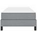 Letto a molle con materasso Grigio chiaro 90 x 190 cm Tessuto - Foto miniatura 6