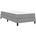 Letto a molle con materasso Grigio chiaro 90 x 190 cm Tessuto - Foto miniatura 8