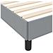 Letto a molle con materasso Grigio chiaro 90 x 190 cm Tessuto - Foto miniatura 9
