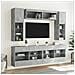 Set Mobili TV a Muro 6 pz con Luci LED Grigio Cemento - Foto miniatura 4
