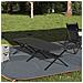 Letto da campeggio pieghevole Nero Tessuto Oxford - Foto miniatura 2